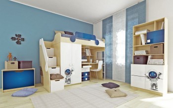 Детская комната Санни (Белый/корпус Клен) в Саянском - sayanskij.mebel54.com | фото