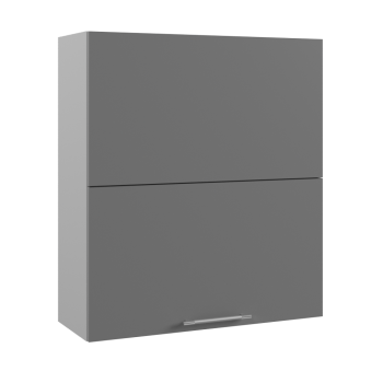 Гарда ВПГПМ 800 шкаф верхний высокий Blum Aventos (Серый Эмалит/корпус Серый) в Саянском - sayanskij.mebel54.com | фото