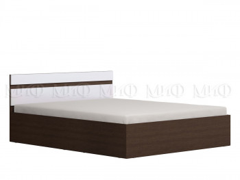 Ким кровать 1,4 (Венге/белый глянец) в Саянском - sayanskij.mebel54.com | фото