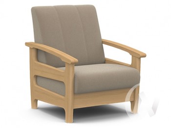 Кресло для отдыха Омега (бук лак/CATANIA LATTE) в Саянском - sayanskij.mebel54.com | фото