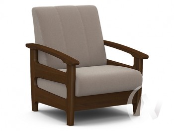 Кресло для отдыха Омега (орех лак/CATANIA COCOA) в Саянском - sayanskij.mebel54.com | фото