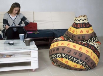 Кресло-груша Большое-Африка в Саянском - sayanskij.mebel54.com | фото