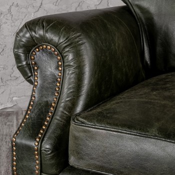 Кресло кожаное Лофт Аристократ (ширина 1070 мм) в Саянском - sayanskij.mebel54.com | фото