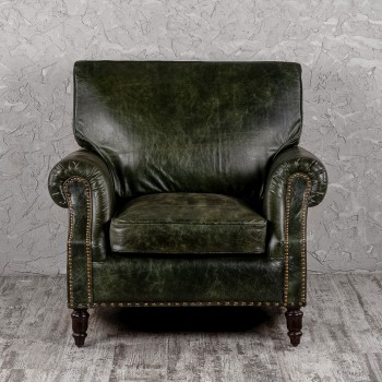 Кресло кожаное Лофт Аристократ (ширина 1070 мм) в Саянском - sayanskij.mebel54.com | фото
