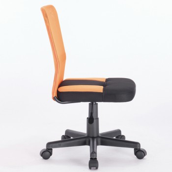 Кресло компактное BRABIX Smart MG-313 (черный, оранжевый) в Саянском - sayanskij.mebel54.com | фото