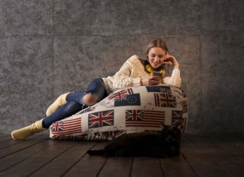 Кресло-мешок Британский Флаг в Саянском - sayanskij.mebel54.com | фото