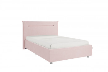 Кровать 1,2 Альба с основанием (Нежно-розовый велюр) в Саянском - sayanskij.mebel54.com | фото
