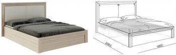 Кровать 1,6 Глэдис (М32) с подъемным механизмом Распродажа в Саянском - sayanskij.mebel54.com | фото