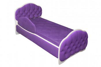 Кровать 160 Гармония 32 Фиолетовый (мягкий бортик) в Саянском - sayanskij.mebel54.com | фото