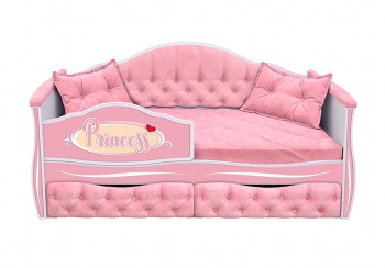 Кровать 160 серии Иллюзия 2 ящика 15 Бледно-розовый (подушки) в Саянском - sayanskij.mebel54.com | фото