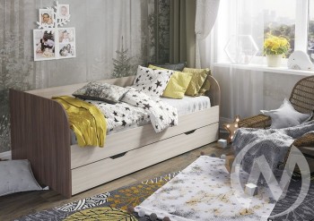 Кровать детская Балли 2-х уровневая (шимо темный/шимо светлый) в Саянском - sayanskij.mebel54.com | фото