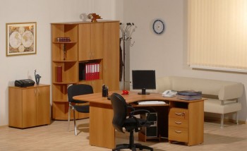 Мебель для персонала Рубин 42 Светлый миланский орех в Саянском - sayanskij.mebel54.com | фото