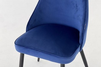 Набор стульев Милан 2 шт (синий велюр/белый) в Саянском - sayanskij.mebel54.com | фото