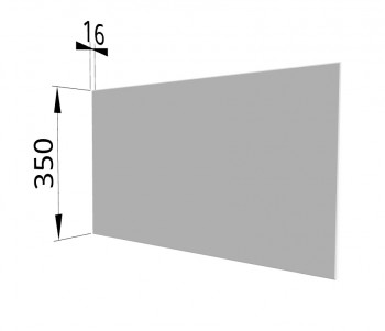 Панель торцевая (для шкафа горизонтального глубокого) ГПГ Ройс (Белый софт) в Саянском - sayanskij.mebel54.com | фото