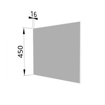 Панель торцевая (для шкафа горизонтального глубокого высокого) ГВПГ Ройс (Белый софт) в Саянском - sayanskij.mebel54.com | фото