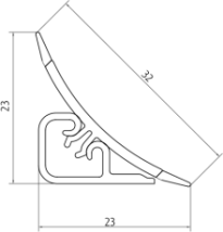 Плинтус LB-231, L=3000мм, этна в Саянском - sayanskij.mebel54.com | фото