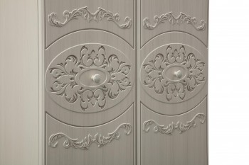 Шкаф 2-х дверный комбинированный "Каролина" (патина) в Саянском - sayanskij.mebel54.com | фото