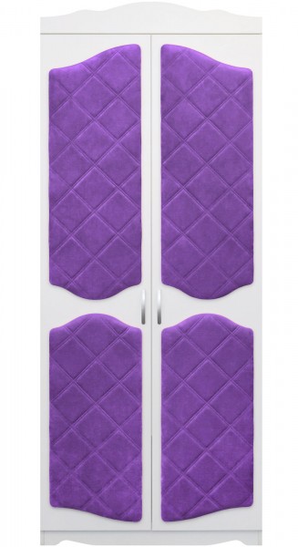 Шкаф 2-х створчатый серии Иллюзия 32 фиолетовый в Саянском - sayanskij.mebel54.com | фото