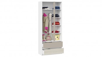 Шкаф для одежды комбинированный «Сканди» Дуб Гарден/Белый/Глиняный серый в Саянском - sayanskij.mebel54.com | фото