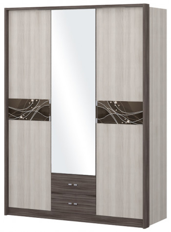 Шкаф трехстворчаты с зеркалом Шк68.1 Николь в Саянском - sayanskij.mebel54.com | фото