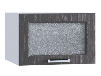 Шкаф верхний горизонтальный со стеклом 510, ШВГС 510 (Клен серый/корпус белый) в Саянском - sayanskij.mebel54.com | фото