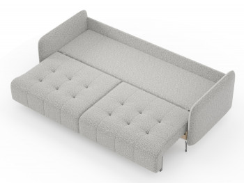Валериан диван трёхместный прямой Светло-серый, ткань RICO FLEX 108 в Саянском - sayanskij.mebel54.com | фото